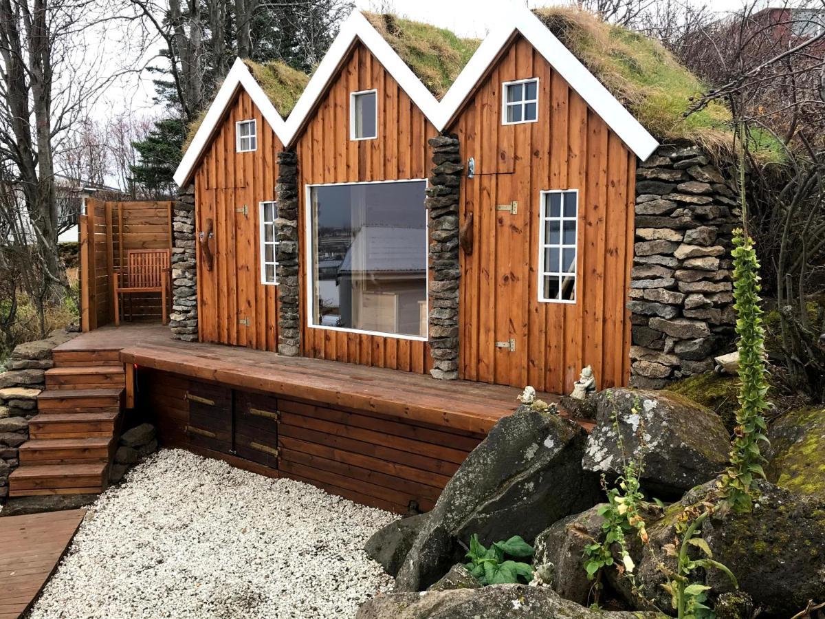 Iceland Sjf Villa, Hot Tub & Outdoor Sauna Amazing Mountains And City View Over 레이캬비크 외부 사진